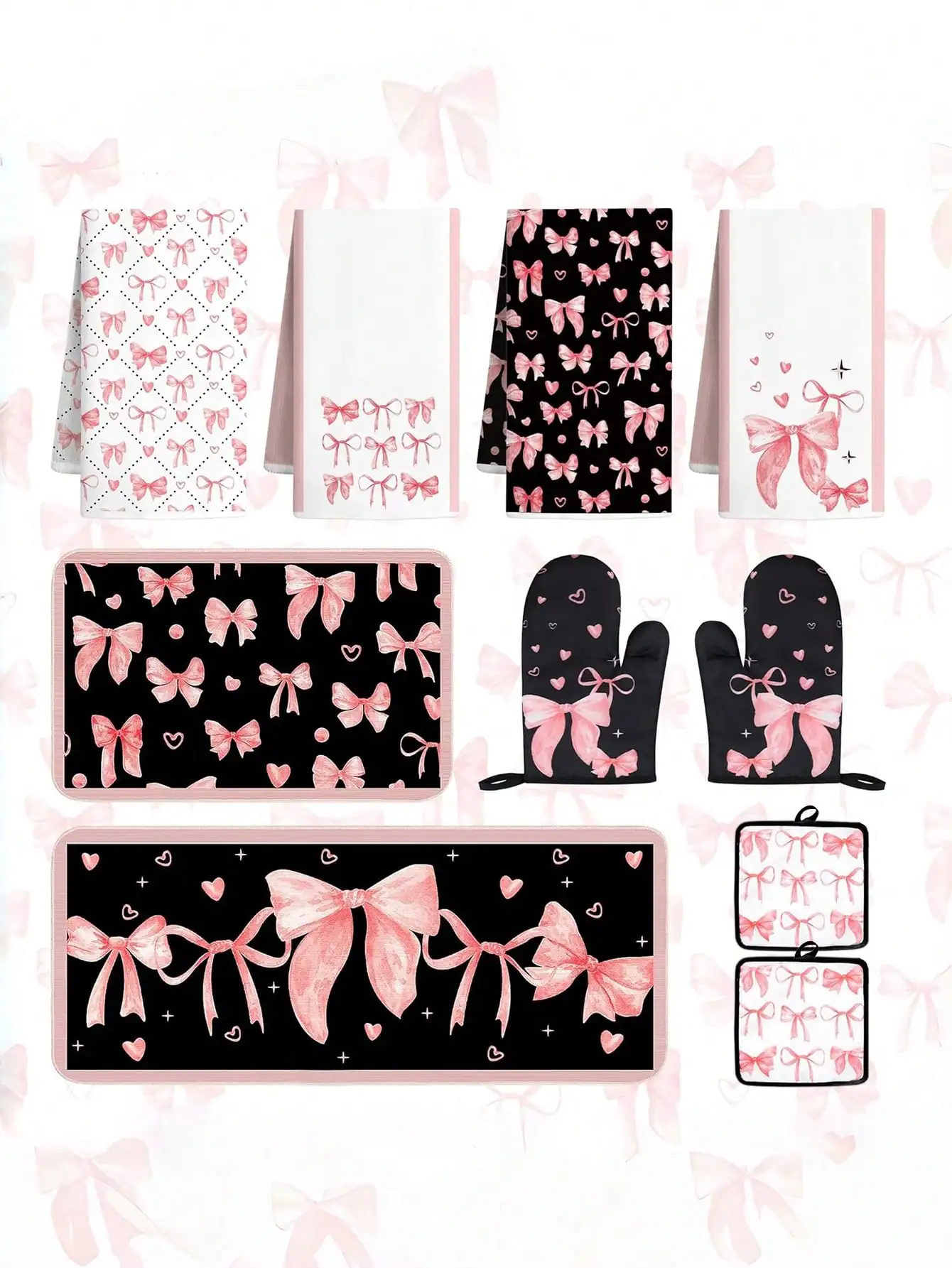 10 Parçalık Pembe Kurdeleli Mu - Baking Kitchen Set incelemesi ve fiyatı